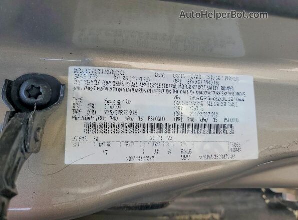 1FADP3N22GL321044 2016 FORD FOCUS Beige 