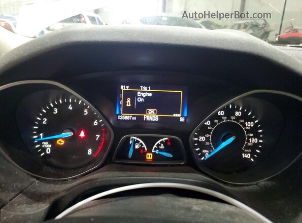 1FADP3N23HL268257 2017 FORD FOCUS Белый Вид щитка приборов