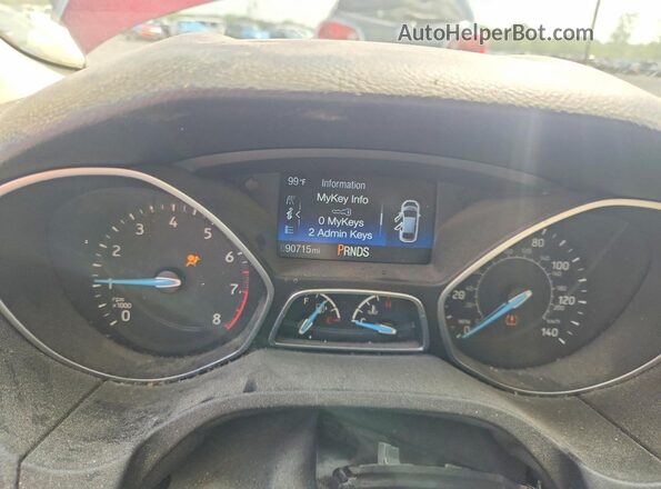 1FADP3N26GL329888 2016 FORD FOCUS Burgundy Widok zestawu wskaźników