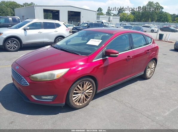1FADP3N2XHL267073 2017 FORD FOCUS Red წინა მარცხენა ხედი სამი მეოთხედიდან