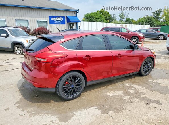 1FADP3N2XHL280129 2017 FORD FOCUS Red Rear right