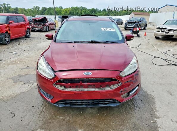 1FADP3N2XHL280129 2017 FORD FOCUS Red Front view