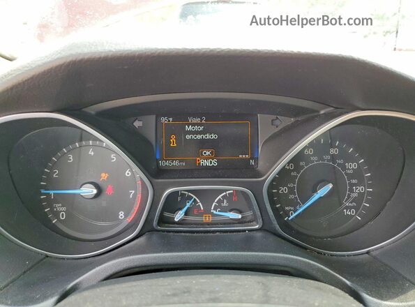 1FADP3N2XHL280129 2017 FORD FOCUS Red Instrument cluster view