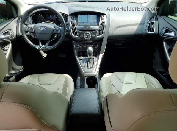 1FADP3N2XHL280129 2017 FORD FOCUS Red Dashboard view