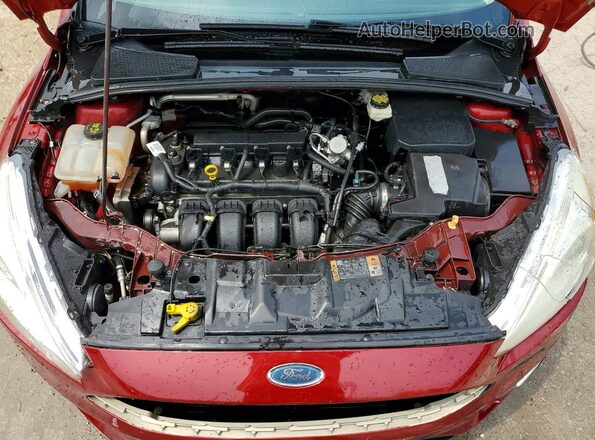 1FADP3N2XHL280129 2017 FORD FOCUS Red Rear interior view