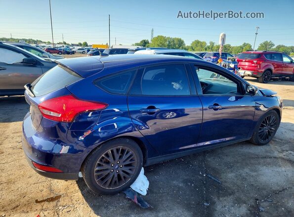1FADP3N2XHL317924 2017 FORD FOCUS Синий Задняя правая четверть
