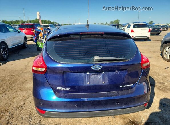 1FADP3N2XHL317924 2017 FORD FOCUS Синий Вид сзади