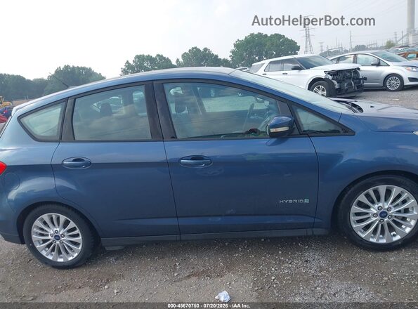 1FADP5AU3JL102054 2018 FORD C-MAX HYBRID Blue უკანა სალონის ხედი