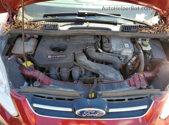 1FADP5AU4GL109152 2016 FORD C-MAX Red Սալոնի հետևի տեսք