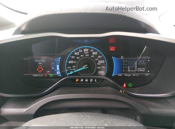 1FADP5AU4HL115468 2017 FORD C-MAX HYBRID White უკანა სავარძლების ხედი