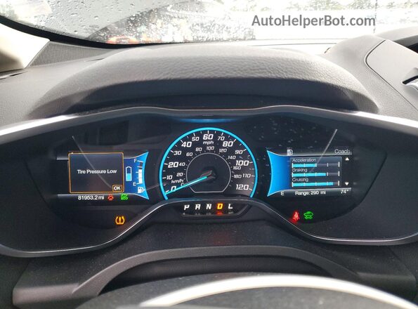 1FADP5AU5HL111333 2017 FORD C-MAX Gray Widok zestawu wskaźników