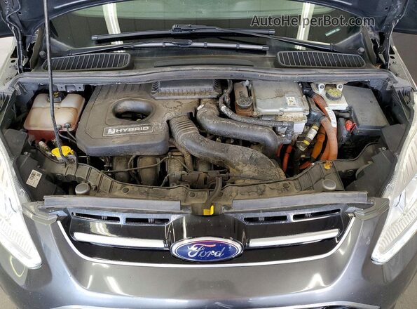 1FADP5AU9JL106089 2018 FORD C-MAX Gray Rear interior view