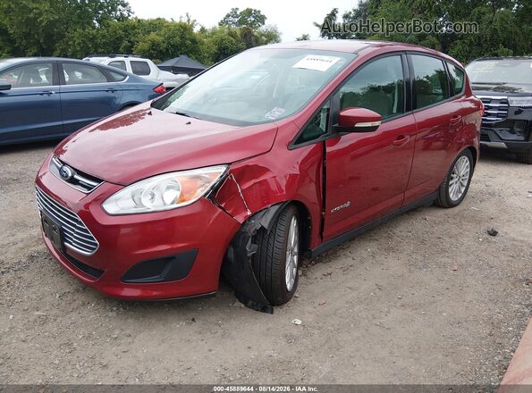 1FADP5AUXGL106479 2016 FORD C-MAX HYBRID Красный Передняя левая четверть