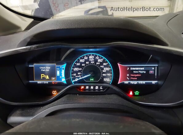 1FADP5BU2GL113568 2016 FORD C-MAX HYBRID Blue უკანა სავარძლების ხედი