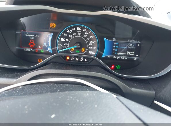 1FADP5BU4GL100837 2016 FORD C-MAX HYBRID Black უკანა სავარძლების ხედი