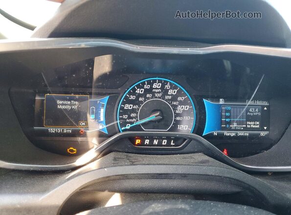 1FADP5CU1GL118503 2016 FORD C-MAX Black Вид щитка приладів