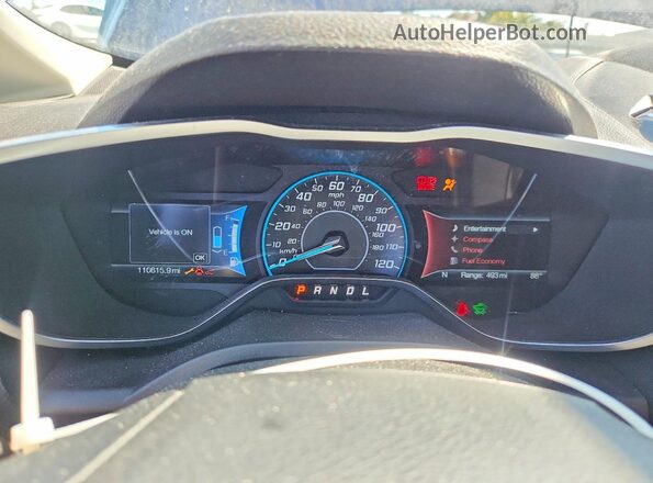 1FADP5CU2GL106862 2016 FORD C-MAX Синий Вид щитка приборов
