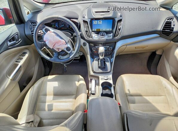 1FADP5CU8GL119843 2016 FORD C-MAX Burgundy Առջևի վահանակի տեսք