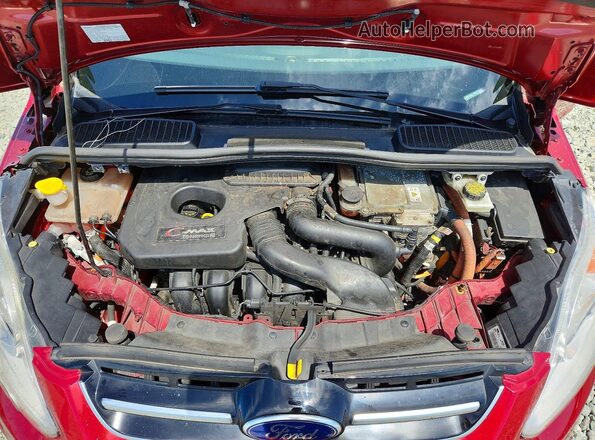 1FADP5CU8GL119843 2016 FORD C-MAX Burgundy Սալոնի հետևի տեսք