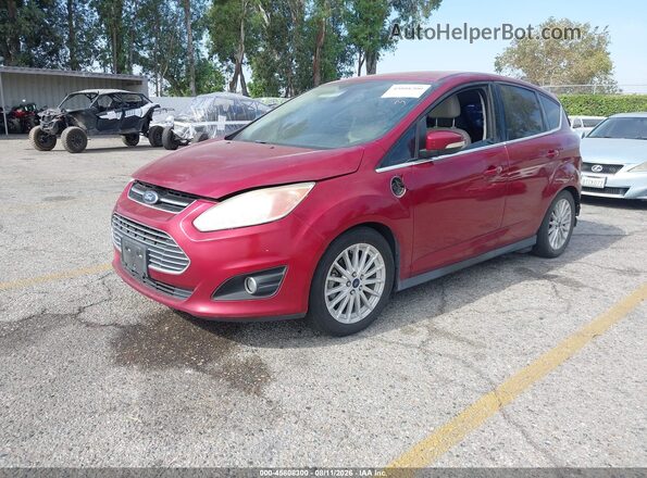 1FADP5CUXGL106124 2016 FORD C-MAX ENERGI Бордовый Передняя левая четверть