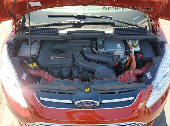 1FADP5DU0JL104940 2018 FORD C-MAX Red უკანა სალონის ხედი