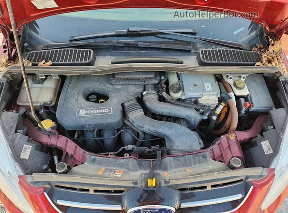 1FADP5DU2HL115190 2017 FORD C-MAX Red Вид задньої частини салону