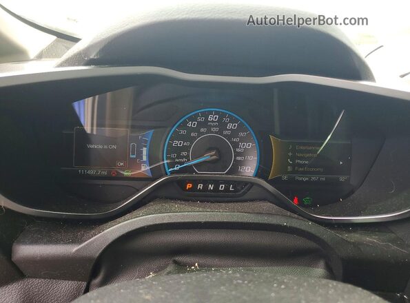 1FADP5DU6HL112034 2017 FORD C-MAX Blue Вид щитка приладів