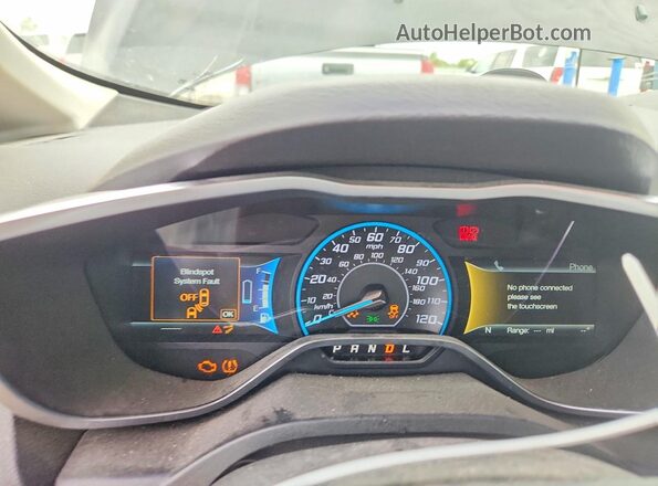 1FADP5DU8HL119096 2017 FORD C-MAX Черный Вид щитка приборов