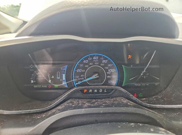 1FADP5DU8JL105849 2018 FORD C-MAX White Instrument cluster view