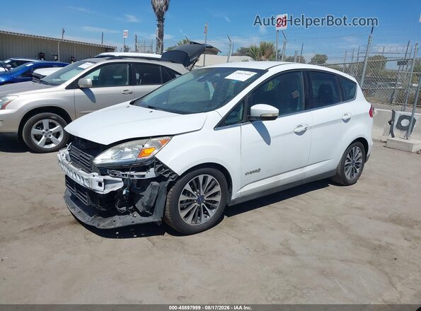 1FADP5DU9HL100928 2017 FORD C-MAX HYBRID Белый Передняя левая четверть
