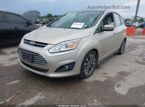 1FADP5DUXHL118001 2017 FORD C-MAX HYBRID Beige Vista tres cuartos delantera izquierda