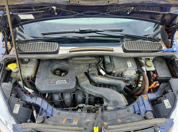 1FADP5EU3HL111888 2017 FORD C-MAX Blue Vista del compartimento del motor