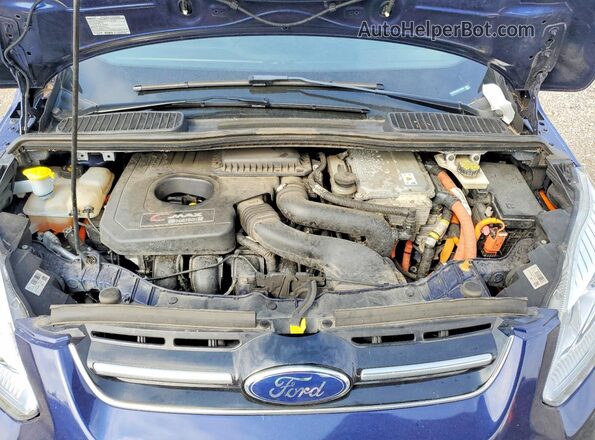 1FADP5EU5HL107969 2017 FORD C-MAX Blue Вид підкапотного простору