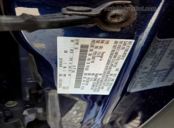 1FADP5EU5HL107969 2017 FORD C-MAX Blue Вид наклейки з VIN-кодом