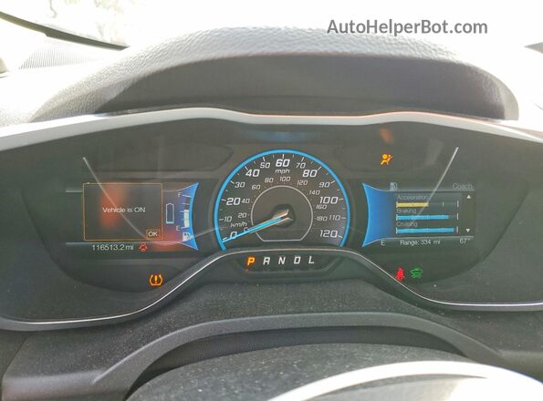 1FADP5EU5HL107969 2017 FORD C-MAX Blue Вид щитка приладів
