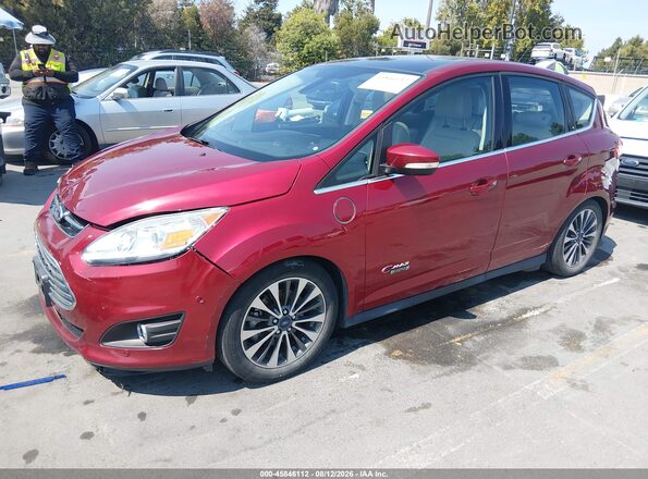 1FADP5FU3HL107080 2017 FORD C-MAX ENERGI Red Przód lewy