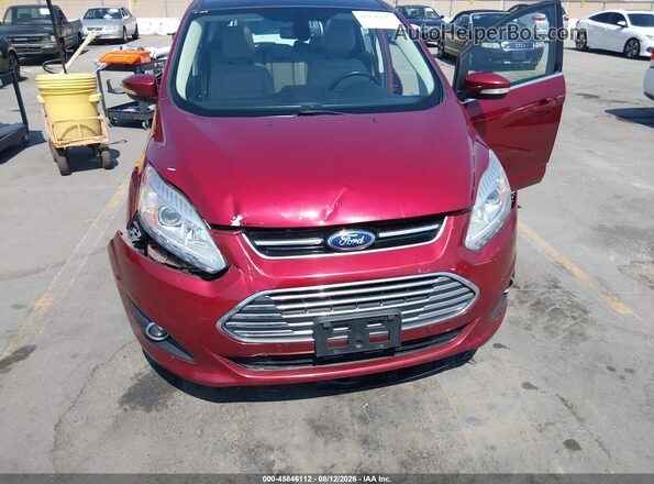 1FADP5FU3HL107080 2017 FORD C-MAX ENERGI Red Widok z przodu