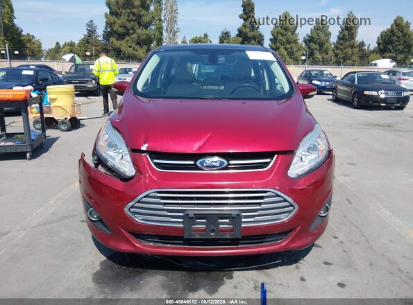 1FADP5FU3HL107080 2017 FORD C-MAX ENERGI Red Widok zestawu wskaźników