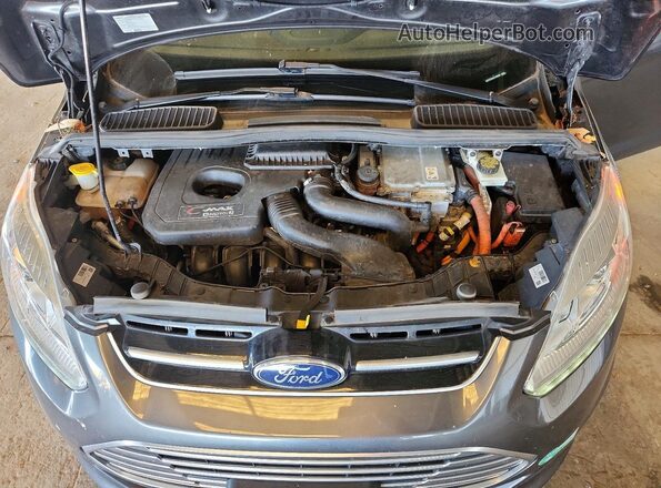 1FADP5FUXHL102958 2017 FORD C-MAX Gray Widok wnętrza z tyłu