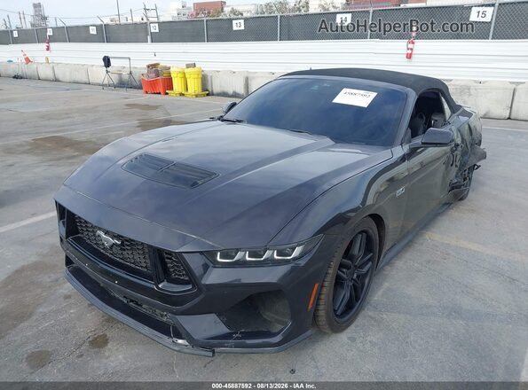 1FAGP8FF3R5103097 2024 FORD MUSTANG Gray Առջևի ձախ երեք քառորդ տեսարան