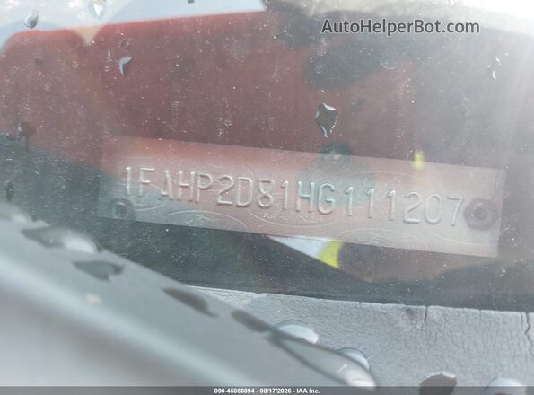 1FAHP2D81HG111207 2017 FORD TAURUS Серебряный Вид подкапотного пространства