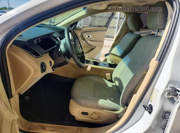 1FAHP2D8XKG106935 2019 FORD TAURUS White წინა სალონის ხედი