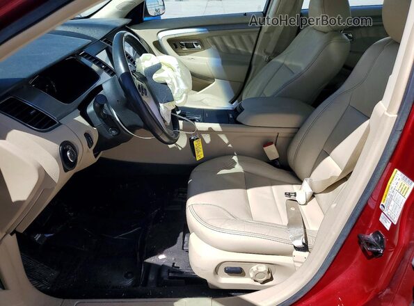 1FAHP2E87GG125707 2016 FORD TAURUS Красный Вид салона спереди