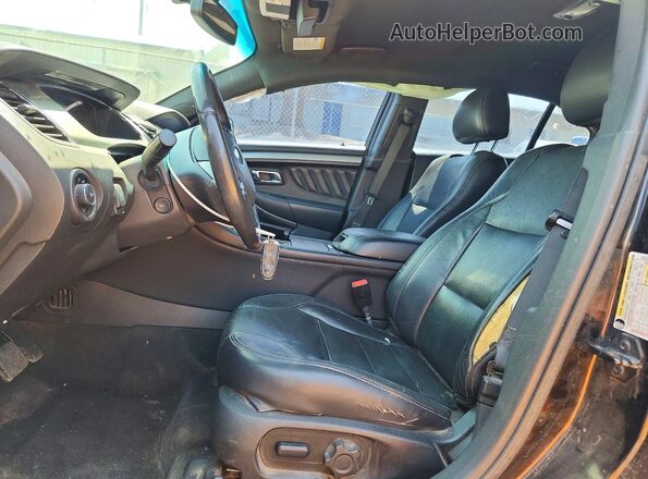 1FAHP2E87GG147366 2016 FORD TAURUS Black Вид салону спереду