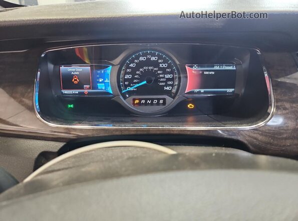 1FAHP2F82GG114046 2016 FORD TAURUS Red Вид щитка приладів