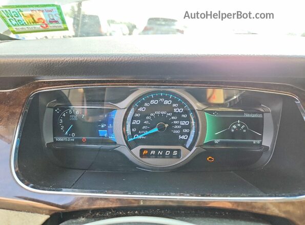 1FAHP2F83HG138776 2017 FORD TAURUS Tan Vista del cuadro de instrumentos