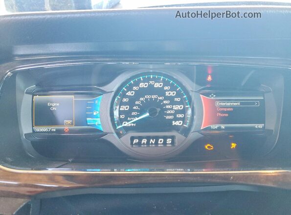 1FAHP2F84HG102224 2017 FORD TAURUS Black Widok zestawu wskaźników