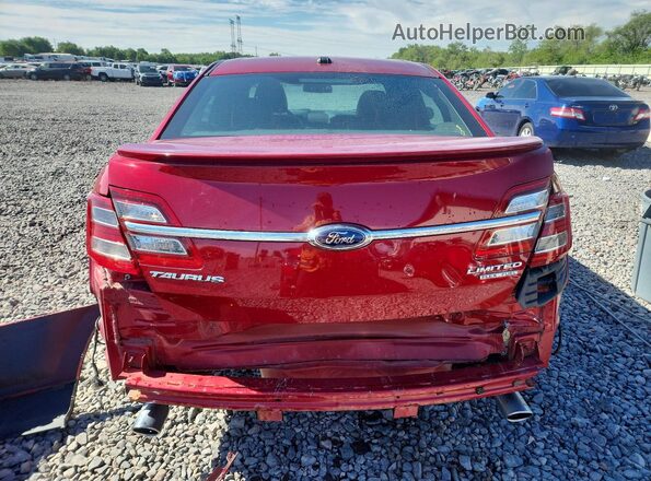 1FAHP2F88JG124961 2018 FORD TAURUS Красный Вид сзади