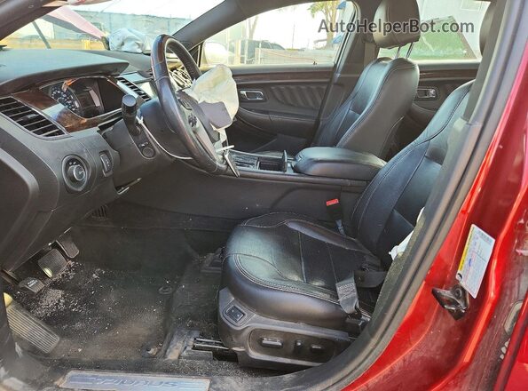 1FAHP2F8XGG136456 2016 FORD TAURUS Burgundy Widok wnętrza z przodu