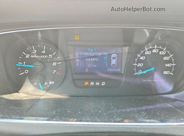 1FAHP2MKXKG108809 2019 FORD TAURUS White Սարքավորումների վահանակի տեսք